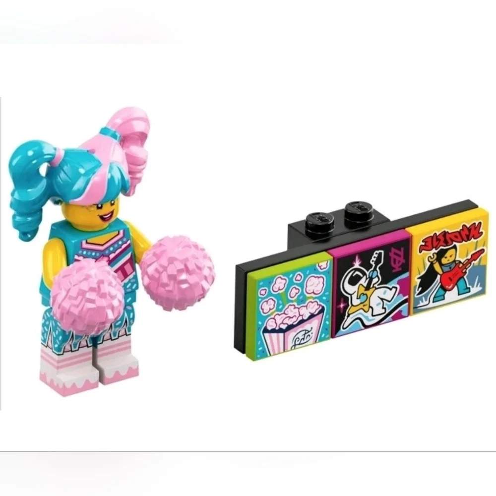 Lego Vidiyo 43101 Cotton Candy Cheerleader Minifigure NWT Building Toy Set Ser 1
